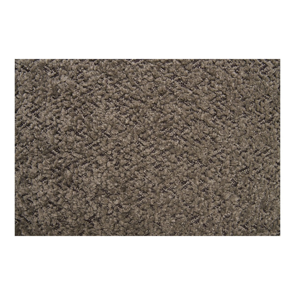 Pouf Médas avec Rangement - Bouclé Marron/Naturel, 45x45x36 cm