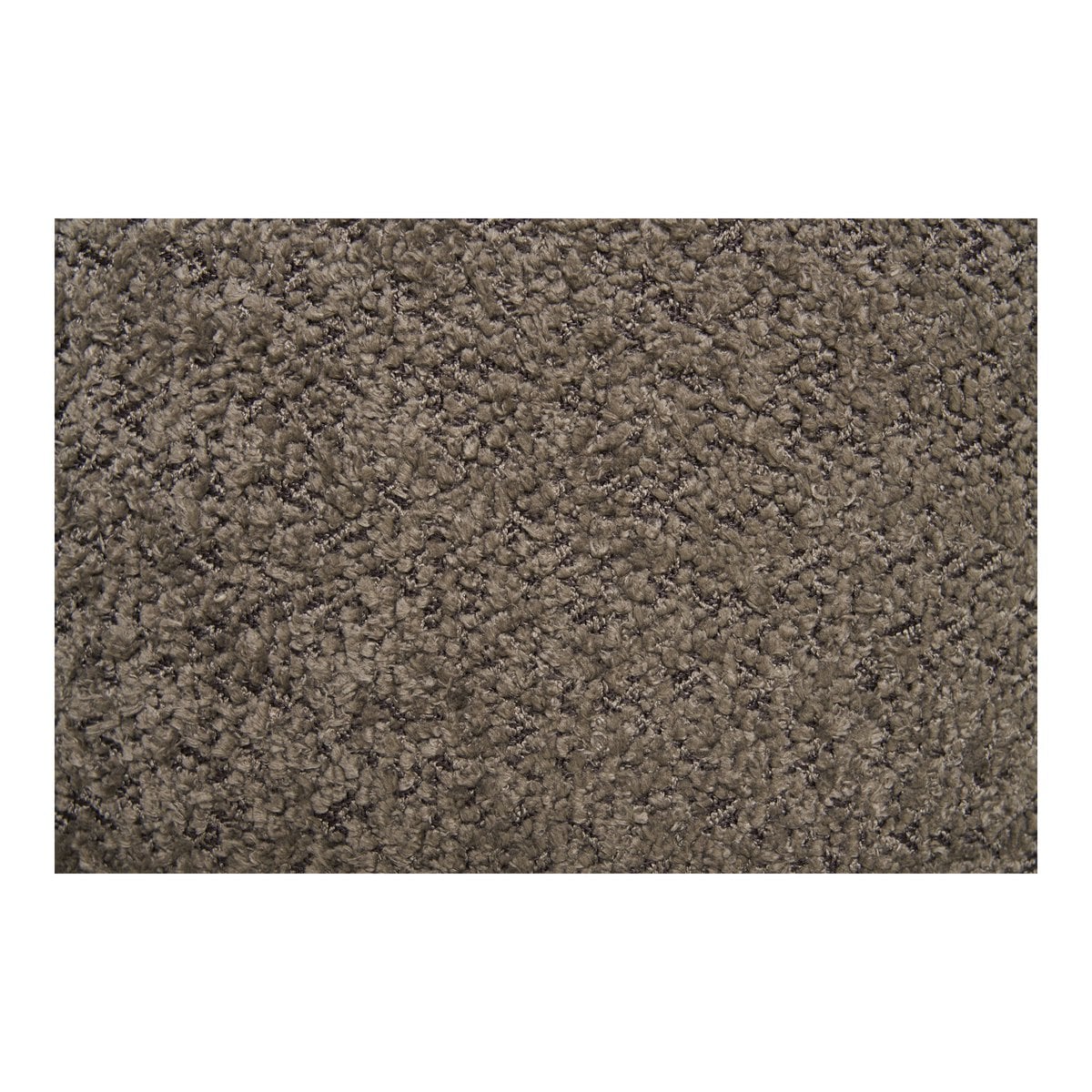 Pouf Médas avec Rangement - Bouclé Marron/Naturel, 45x45x36 cm