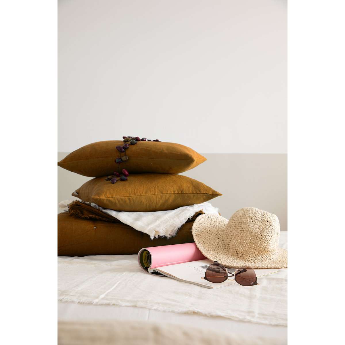 Zeff - Bronze - Coussin uni 40 x 65 cm