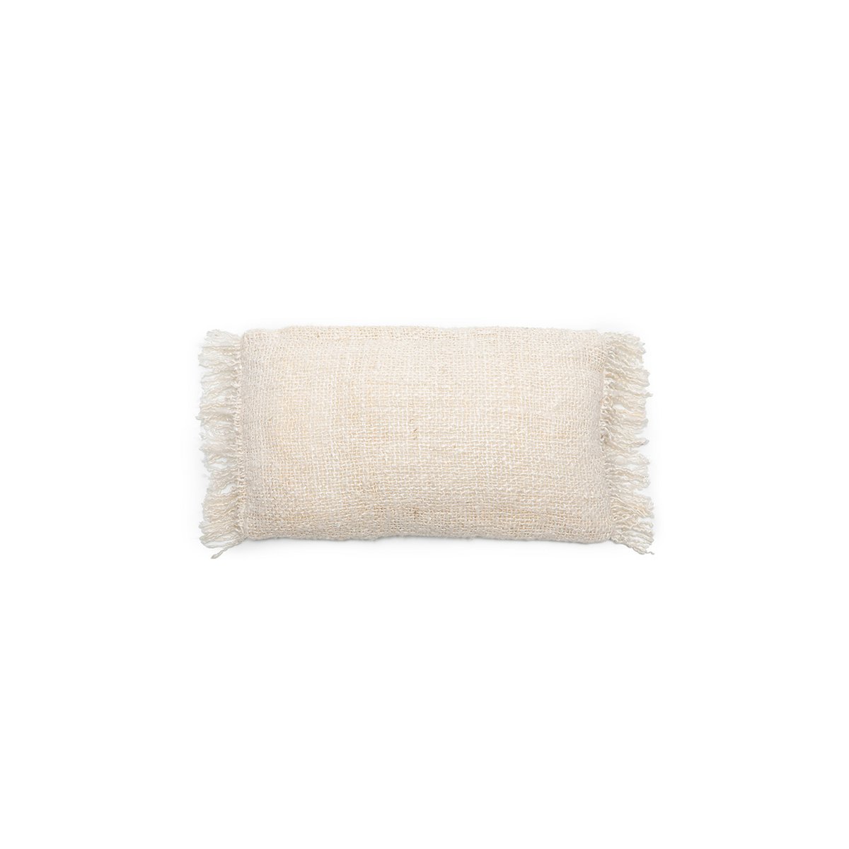 Housse de coussin en coton Oh My Gee – Crème – 30×50cm | Bazar Bizar