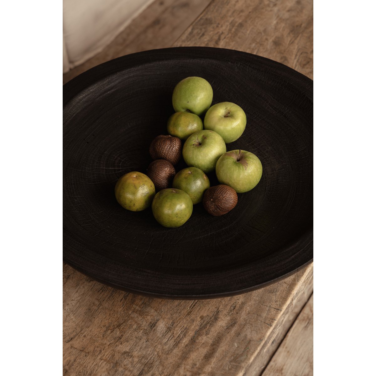 Bol décoratif en bois massif Bowlzilla – Noir – XL | Bazar Bizar