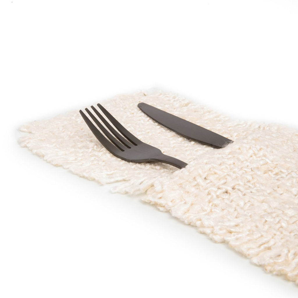 Porte-couverts Oh My Gee crème en coton 25 cm