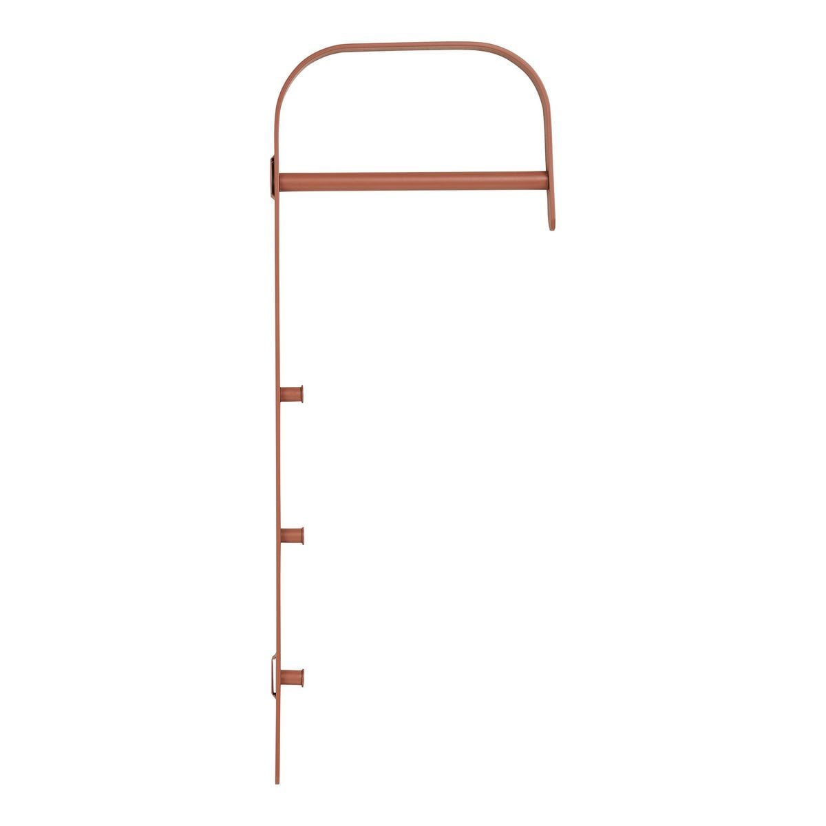 Portant à vêtements Gresto en métal cognac 3 × 30 × 80 cm