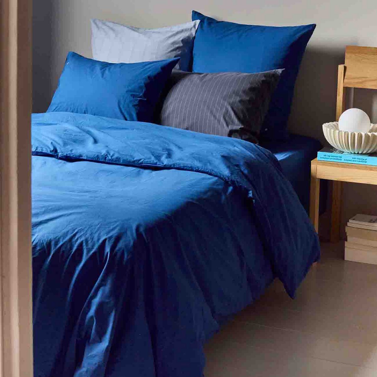 Line Blue – Taie d'Oreiller – 65x65
