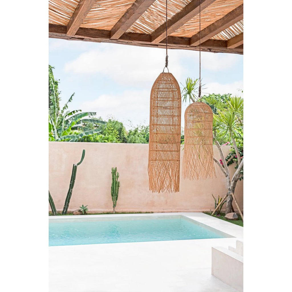 Suspension en rotin naturel Calmar – Naturel – M | Bazar Bizar