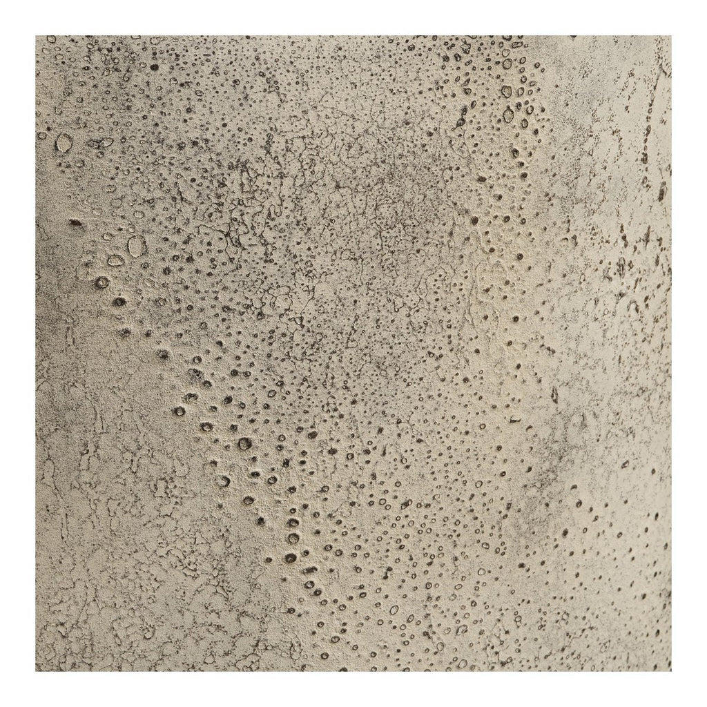 Pot Décoratif Hou - Métal Beige Antique, Ø24x60,5 cm