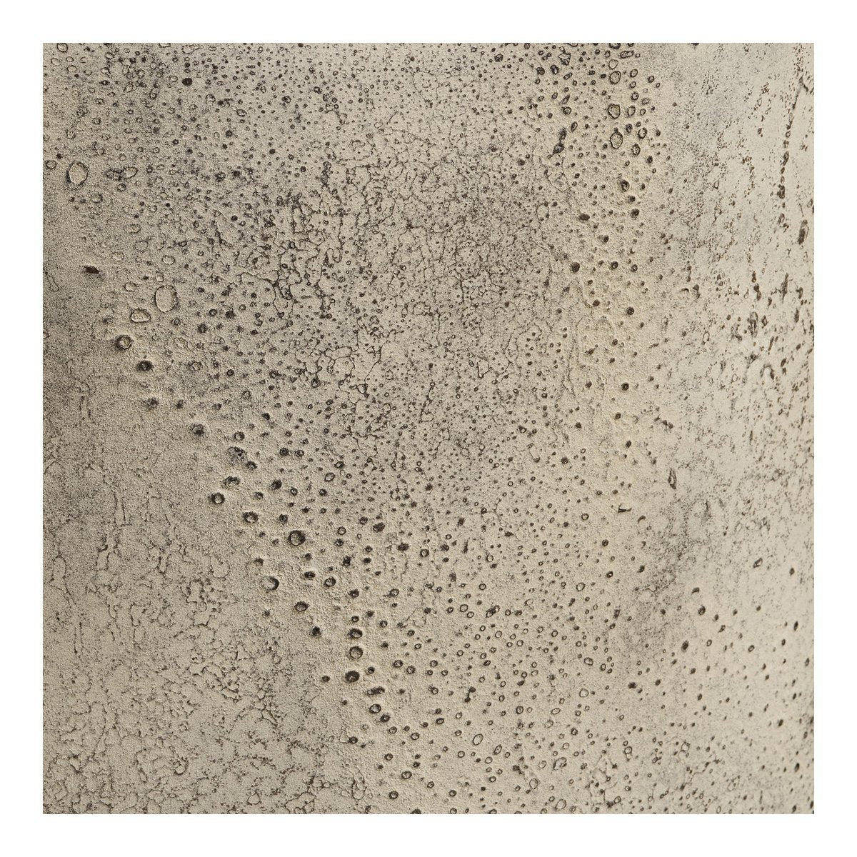 Pot Décoratif Hou - Métal Beige Antique, Ø24x60,5 cm