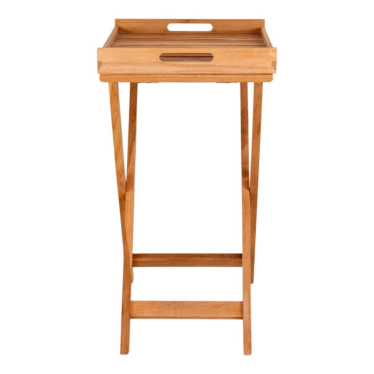 Table-Plateau Ronda - Teck Naturel, 60x40x70 cm
