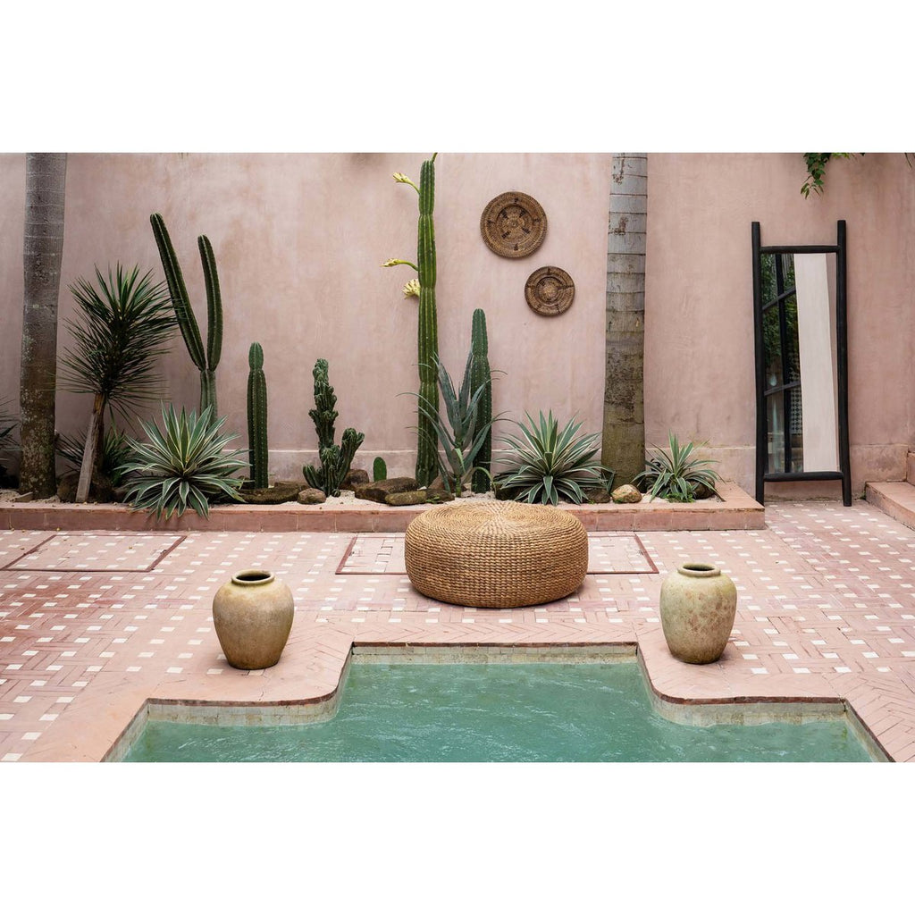 Pouf en jacinthe d’eau – Naturel – M | Bazar Bizar