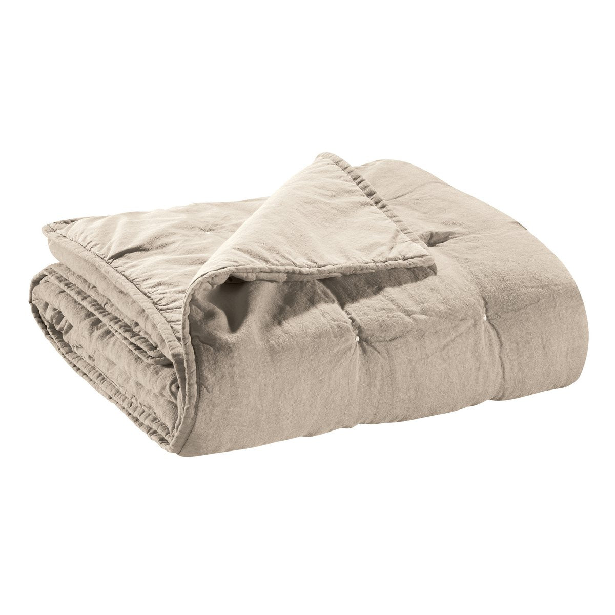 Chemin de lit stonewashed Zeff Naturel 90 x 240