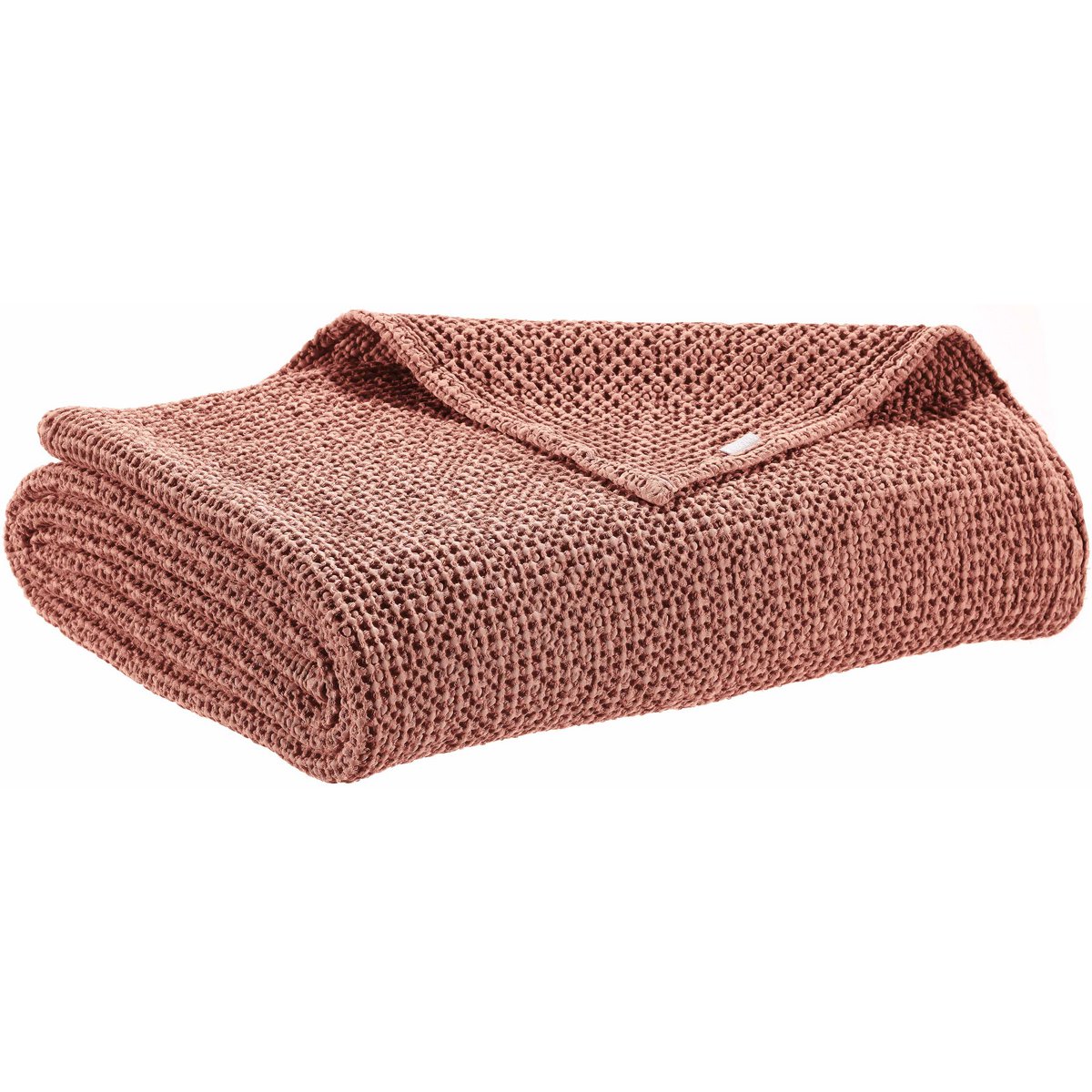 Jeté de lit recyclé Maia Terracotta 240 x 260