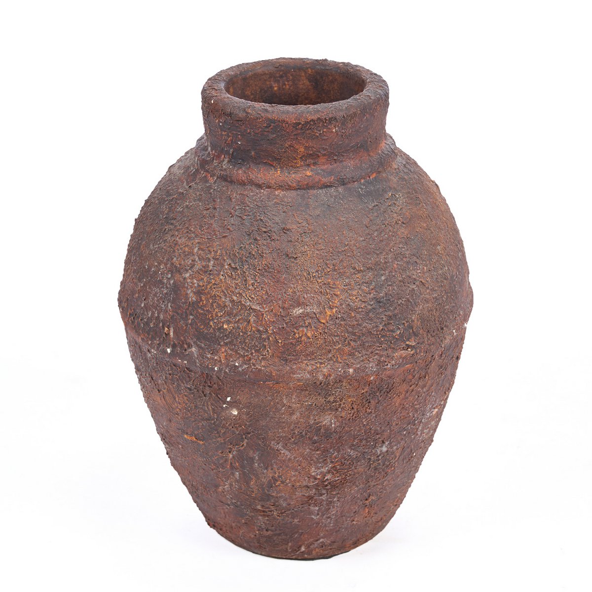 Vase Amphora Rustica bordeaux M en terre cuite – 30 cm
