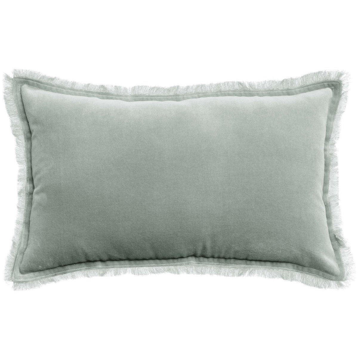Coussin uni Fara Titane 30 x 50