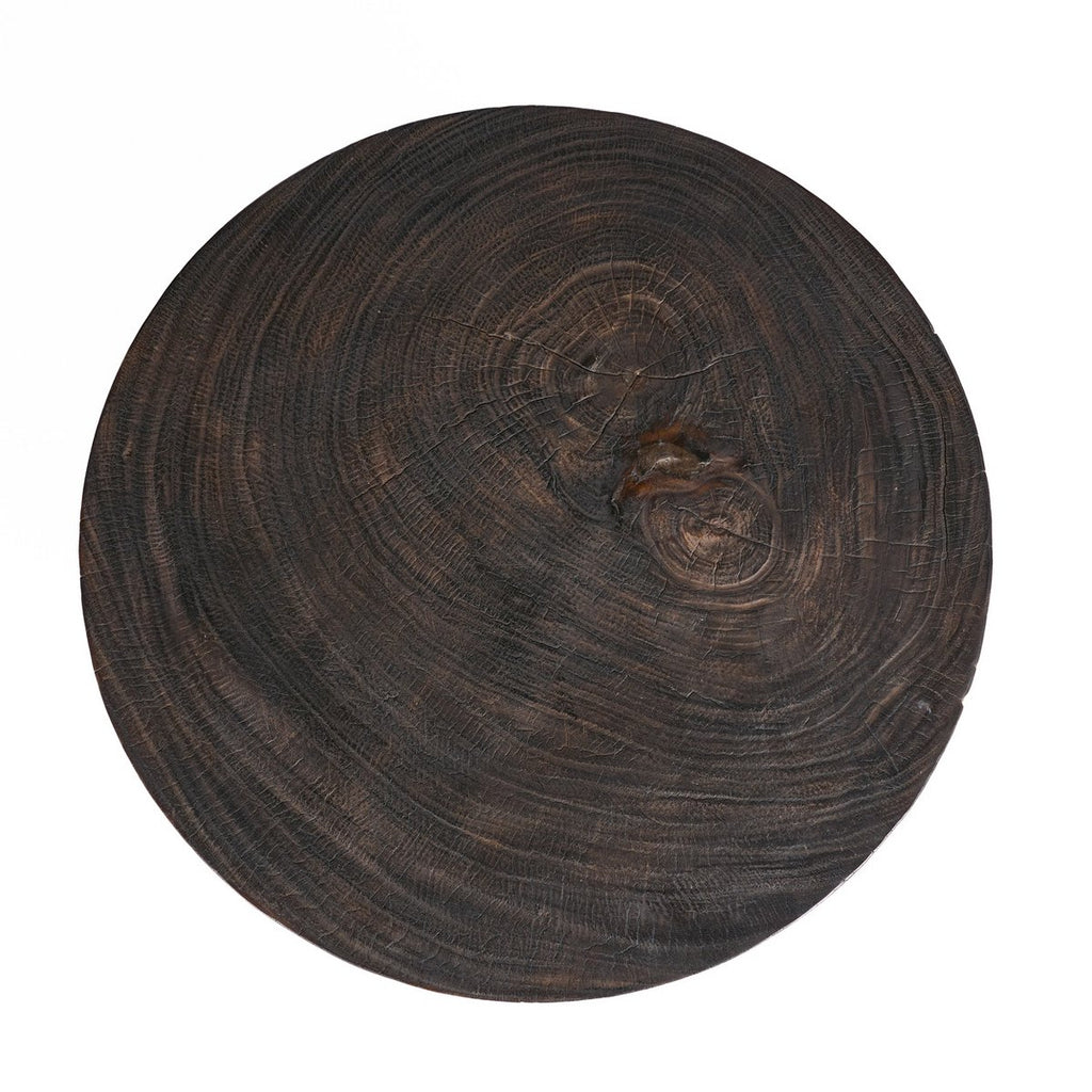 Table basse en bois de manguier Octo Chic – Noyer foncé | Bazar Bizar