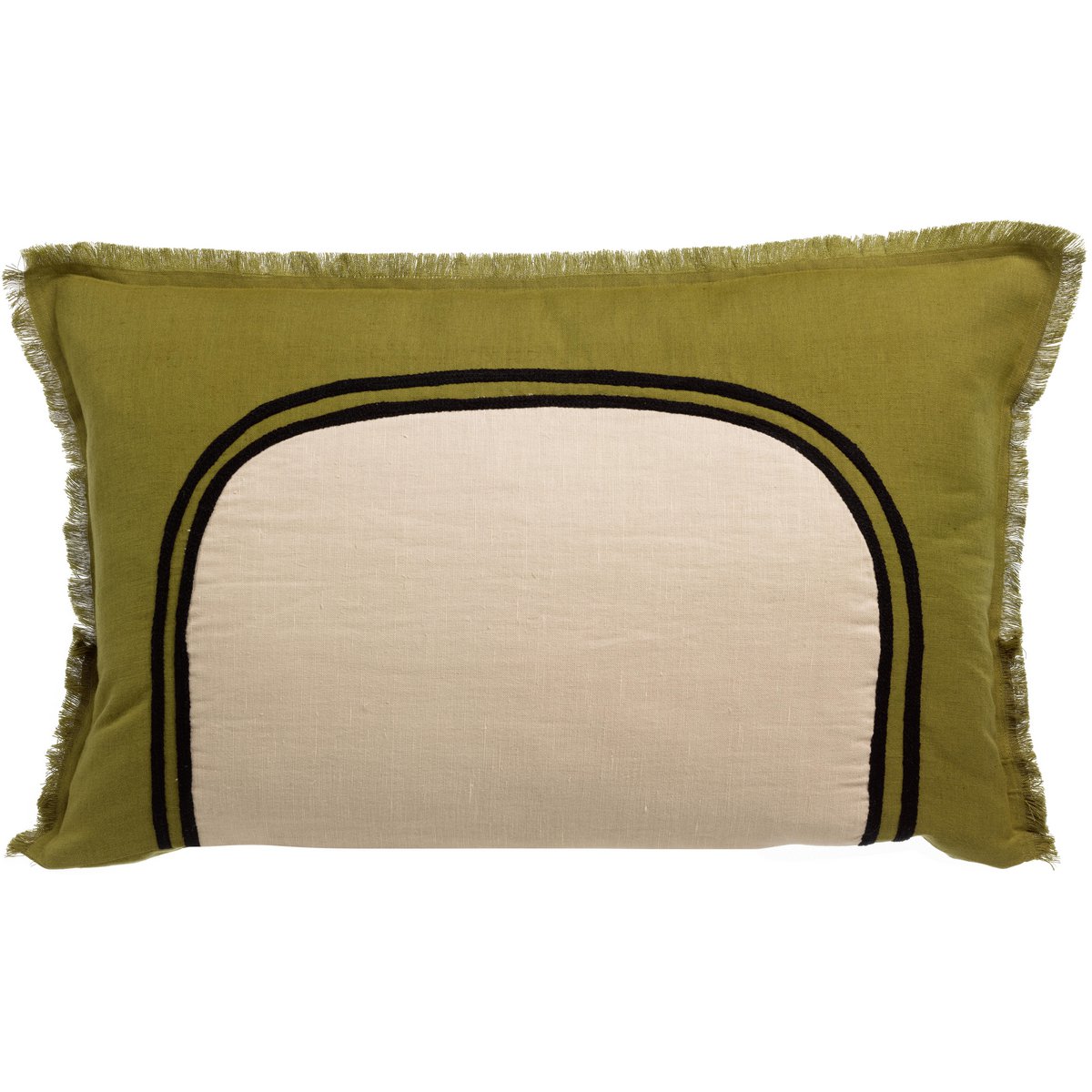 Laly - Cèdre - Coussin bicolore 40 x 65 cm