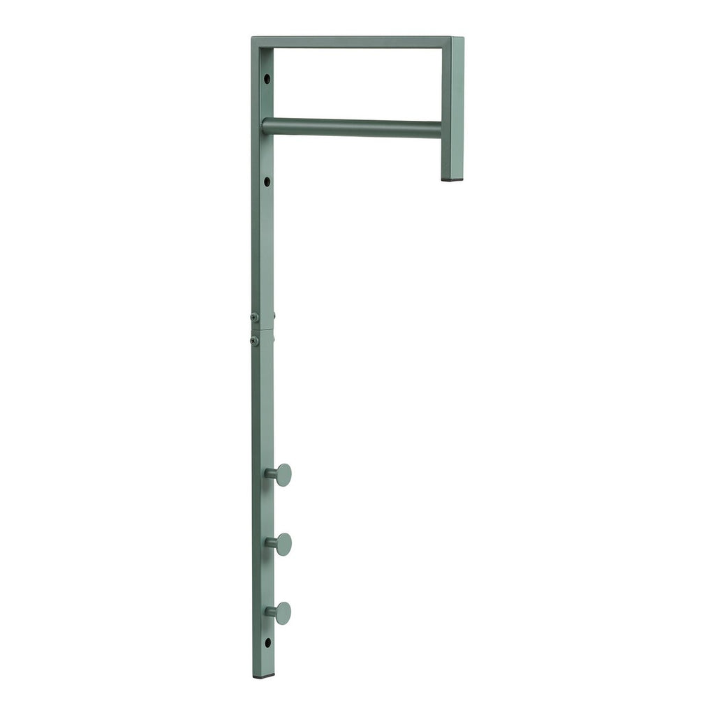 Portant à vêtements Trento en métal vert 3 × 30 × 82 cm