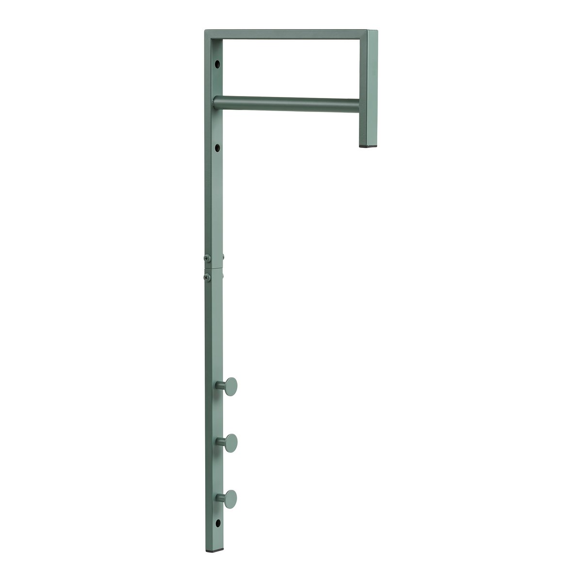 Portant à vêtements Trento en métal vert 3 × 30 × 82 cm