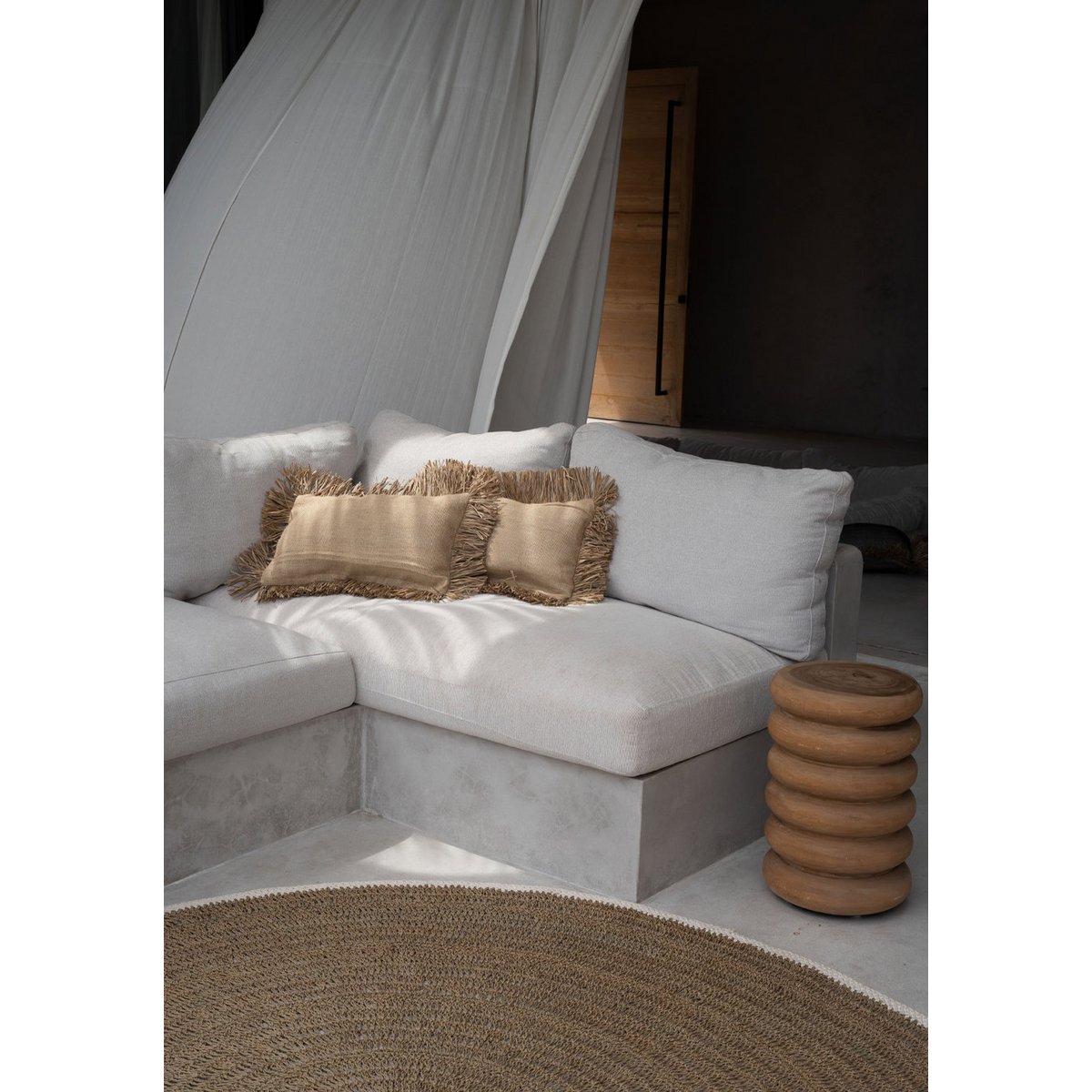 Tabouret Umiko en bois naturel – 45 cm