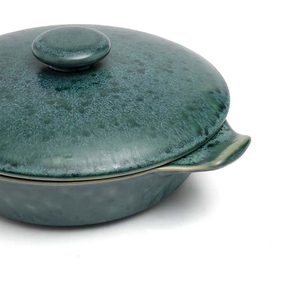 Faitout en grès avec couvercle Aqua – Bleu Sarcelle | Bazar Bizar