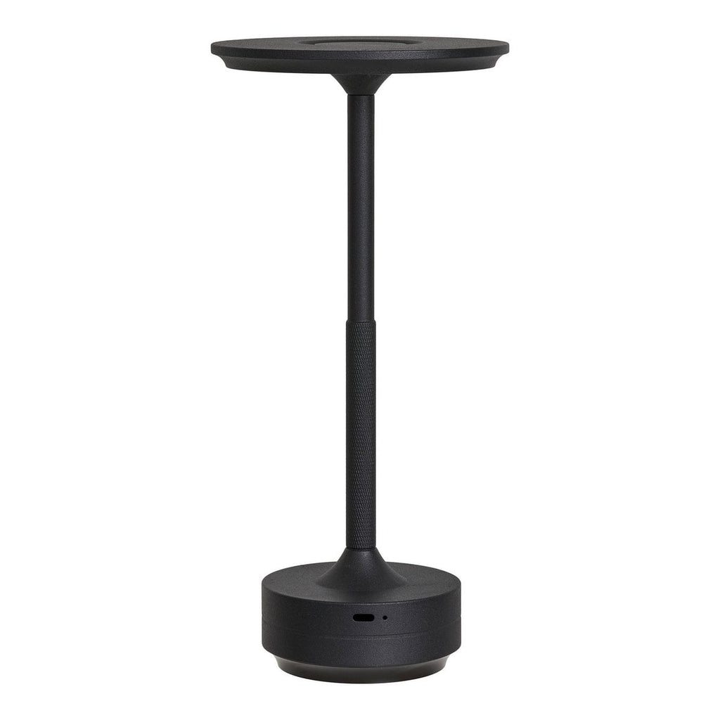 Lampe de Table LED Lyneham - Aluminium Noir, 13x13x28,5 cm