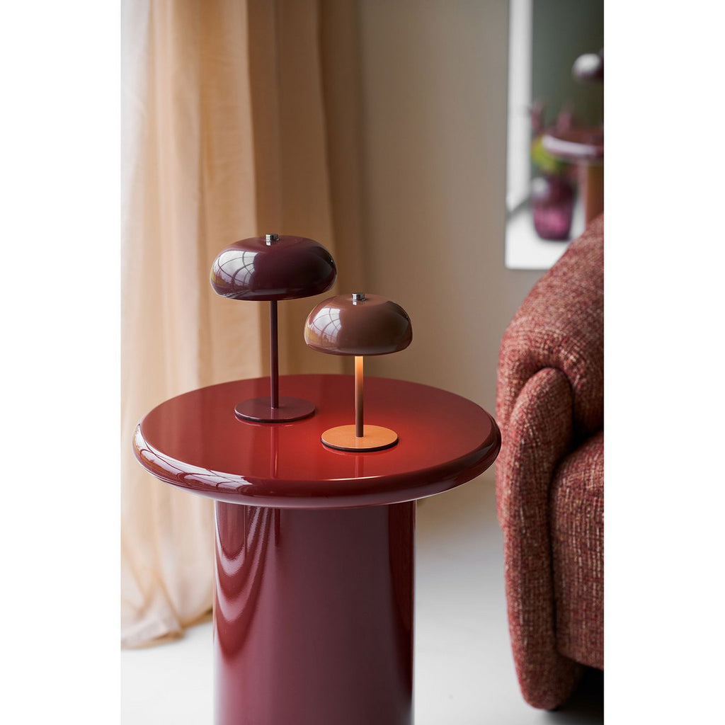 Table d'Appoint Otago - Bordeaux, Ø45x50 cm