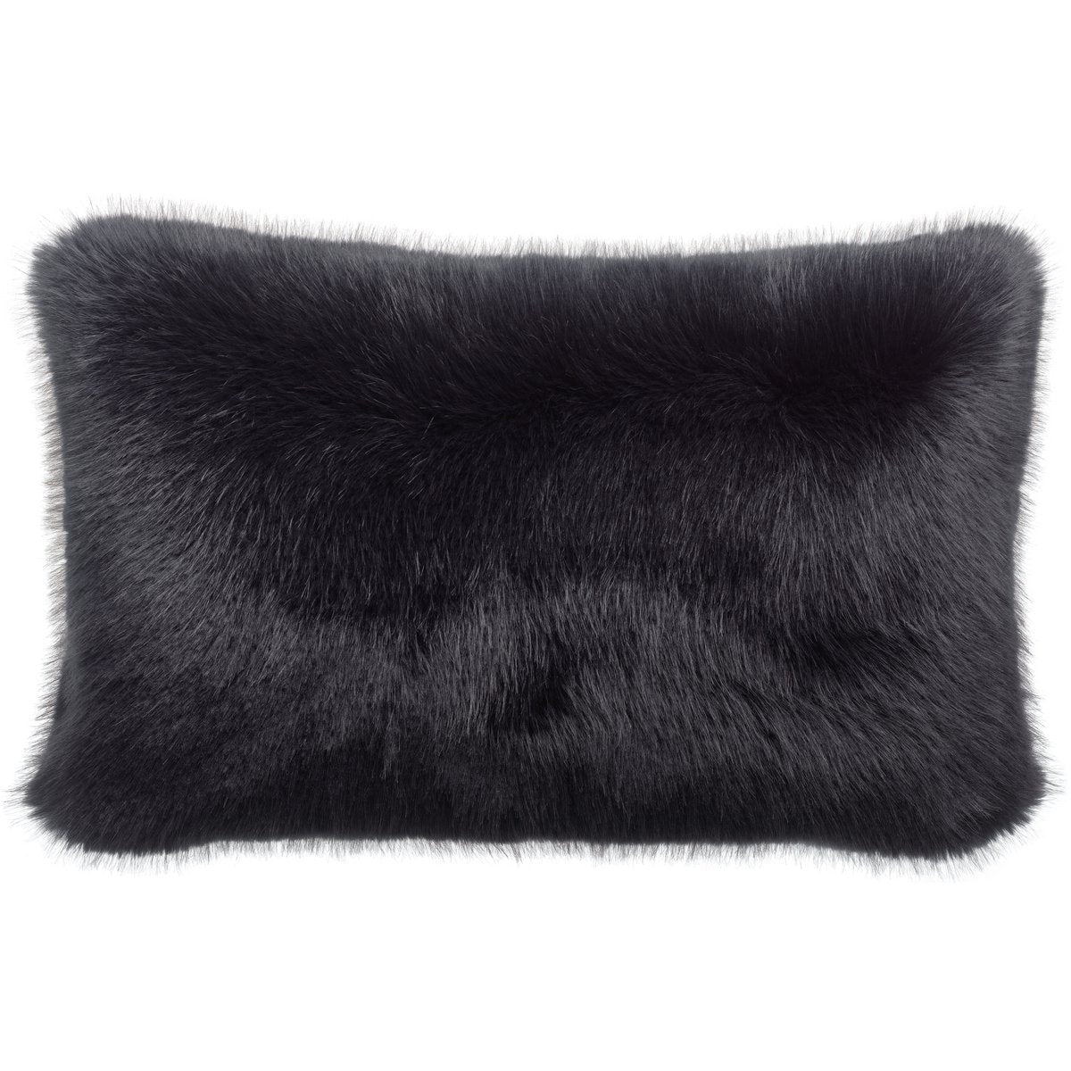 Coussin recyclé Nolan Caviar noir 40 × 65 cm