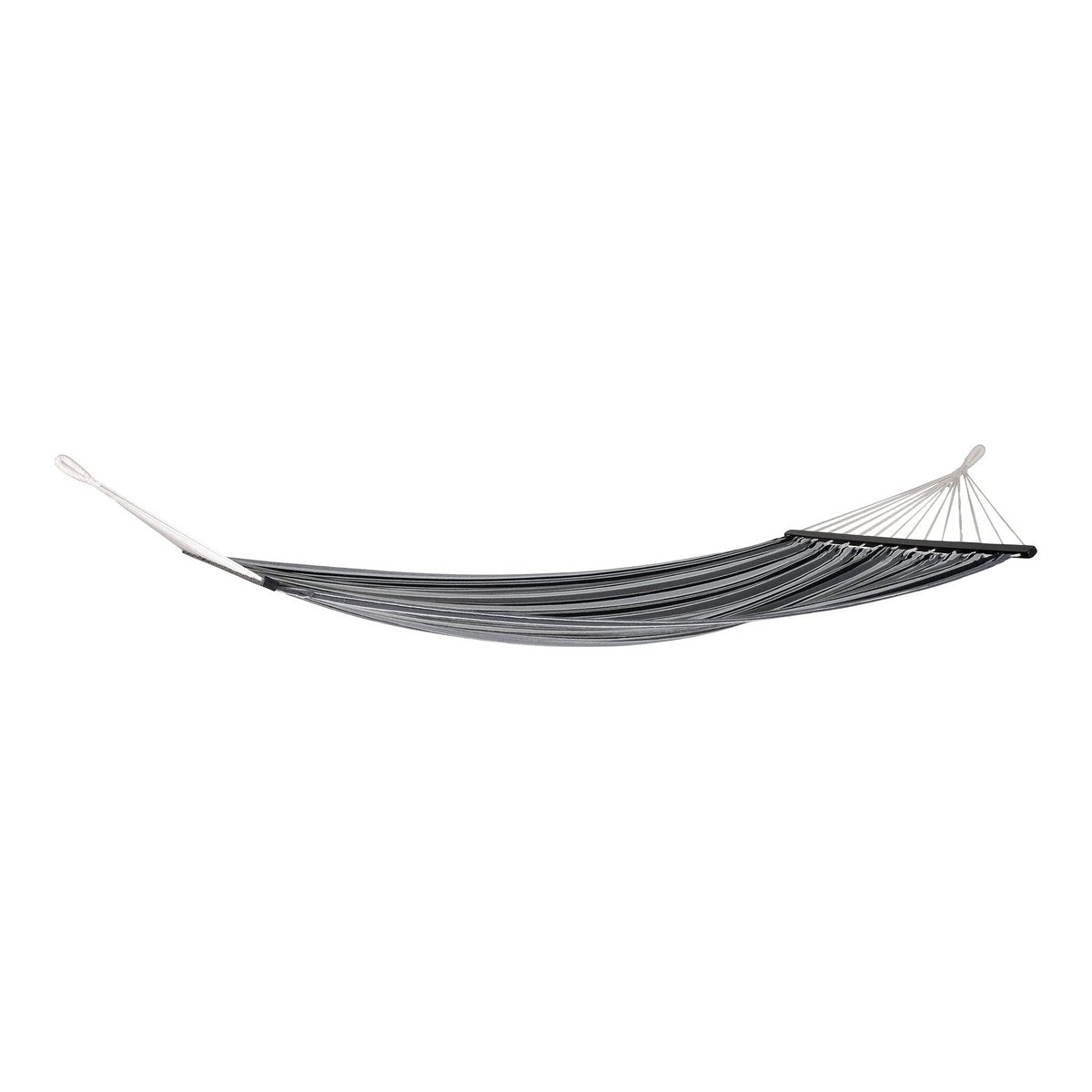 Hamac Lamia – Polyester & coton, noir/gris/blanc