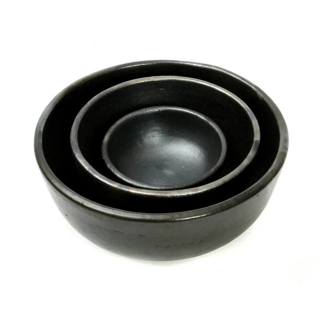 Bol en terre cuite brûlée – Noir – L | Bazar Bizar