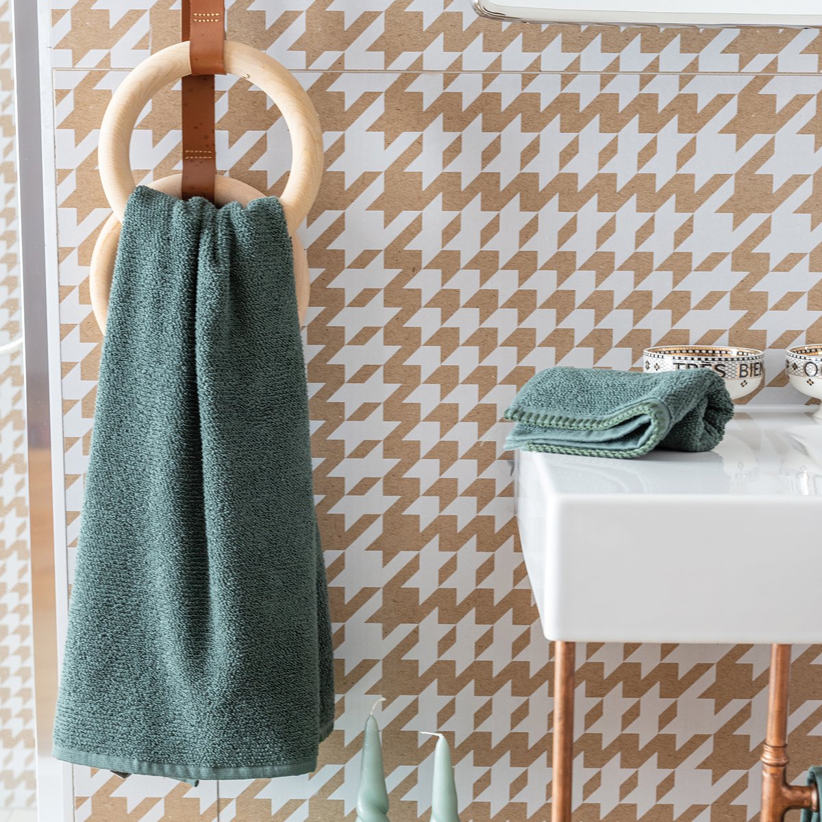 Bora Fougère – Serviette de Toilette 50 x 100 cm