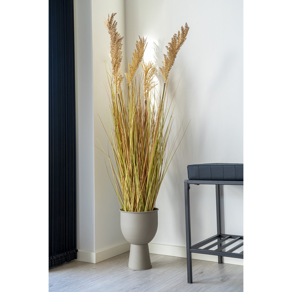 Pot de fleurs Amalfi – Acier sable
