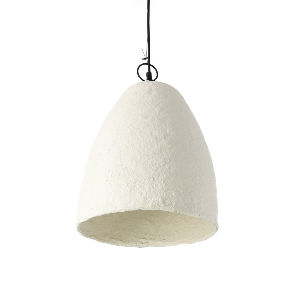 Suspension en papier mâché Savana – Blanc – S | Bazar Bizar