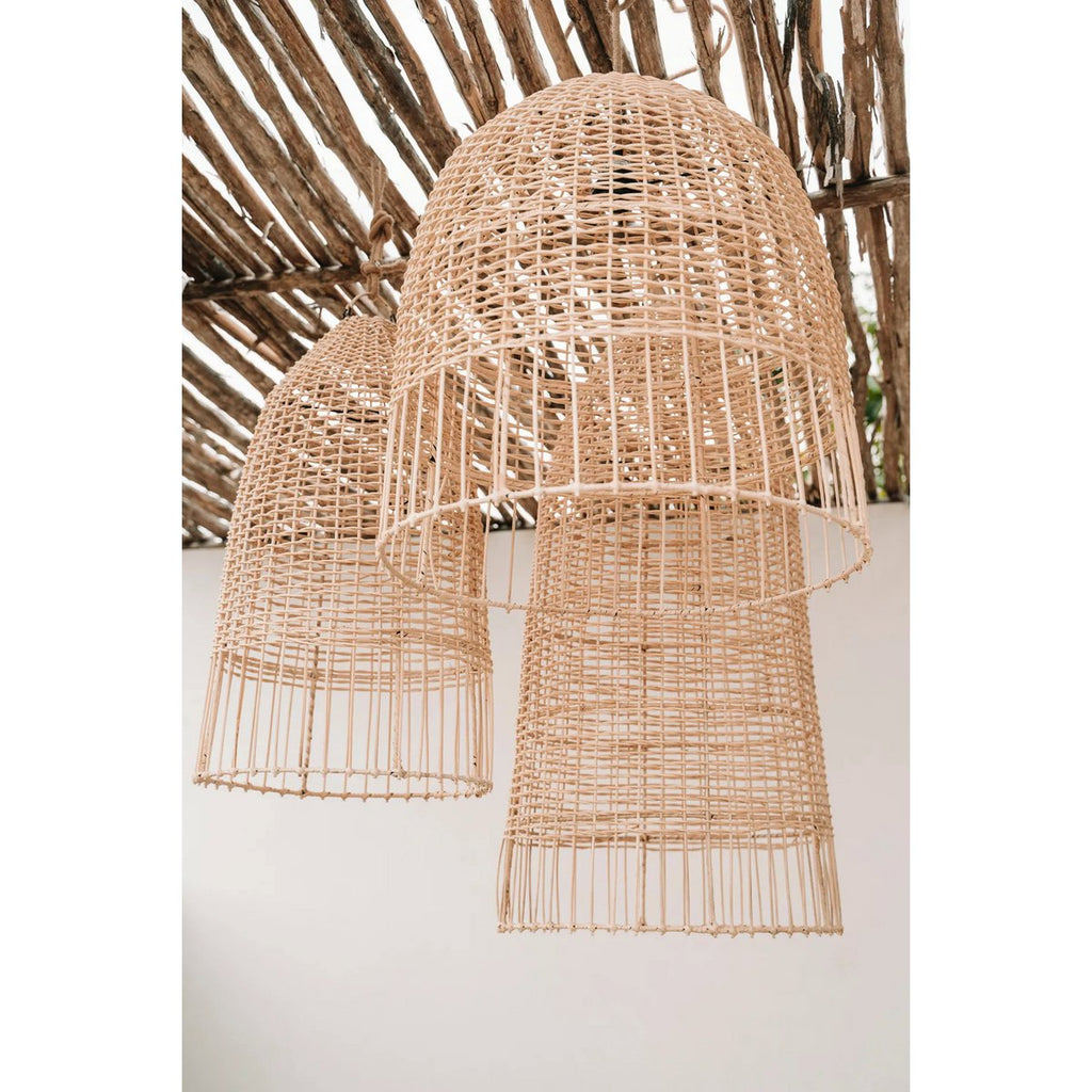 Suspension en rotin Elbe – Naturel – M | Bazar Bizar