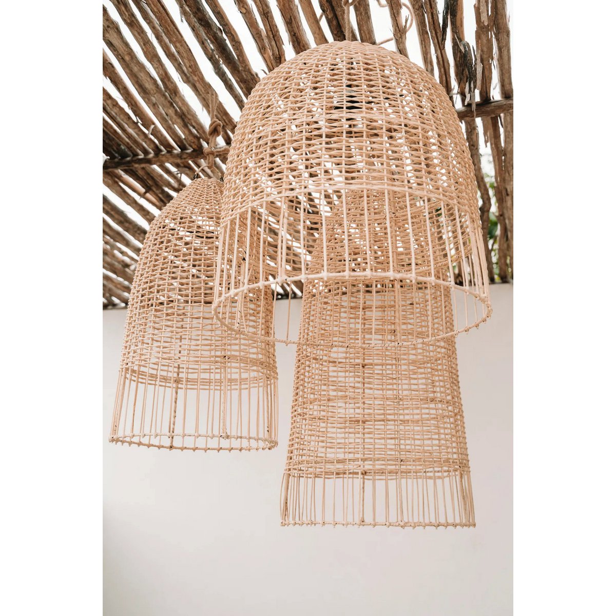 Suspension en rotin Elbe – Naturel – M | Bazar Bizar