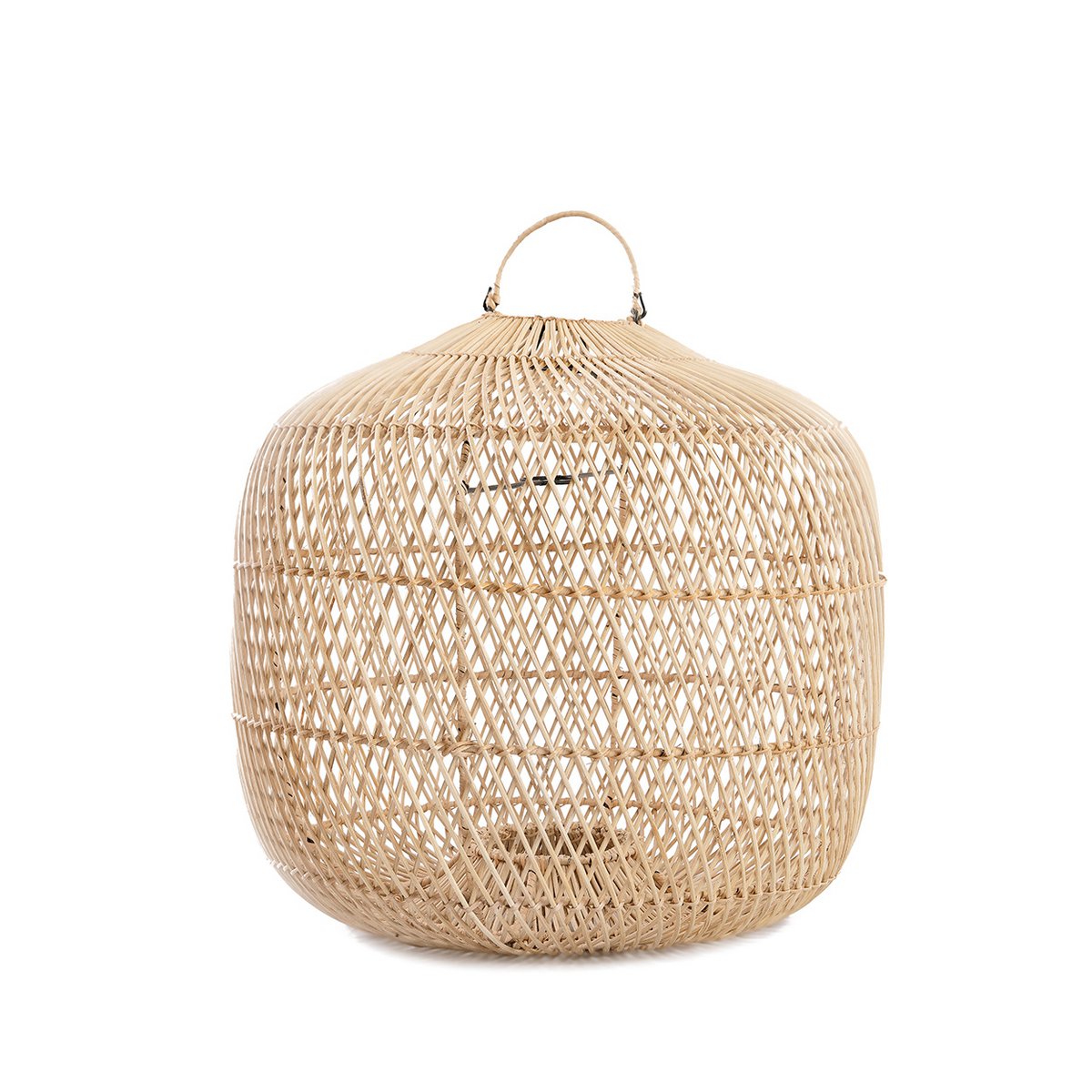 Suspension en rotin Batu Bolong – Naturel – L | Bazar Bizar
