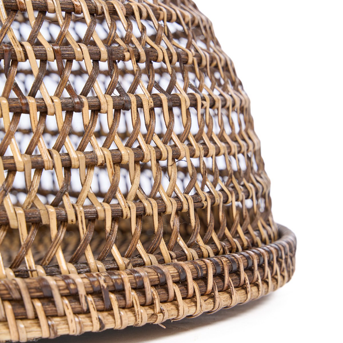 Cloche alimentaire en rotin tressé – Brun Naturel – M | Bazar Bizar