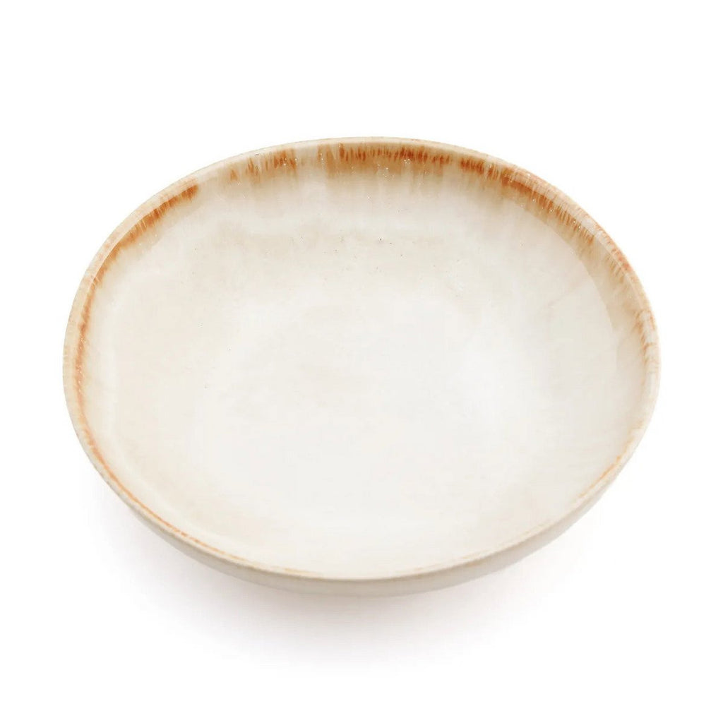 Coupelle en grès Cascais – Blanc & Or | Bazar Bizar