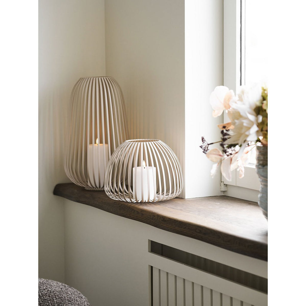 Lanterne Stoense - Métal Beige, Ø25x19 cm
