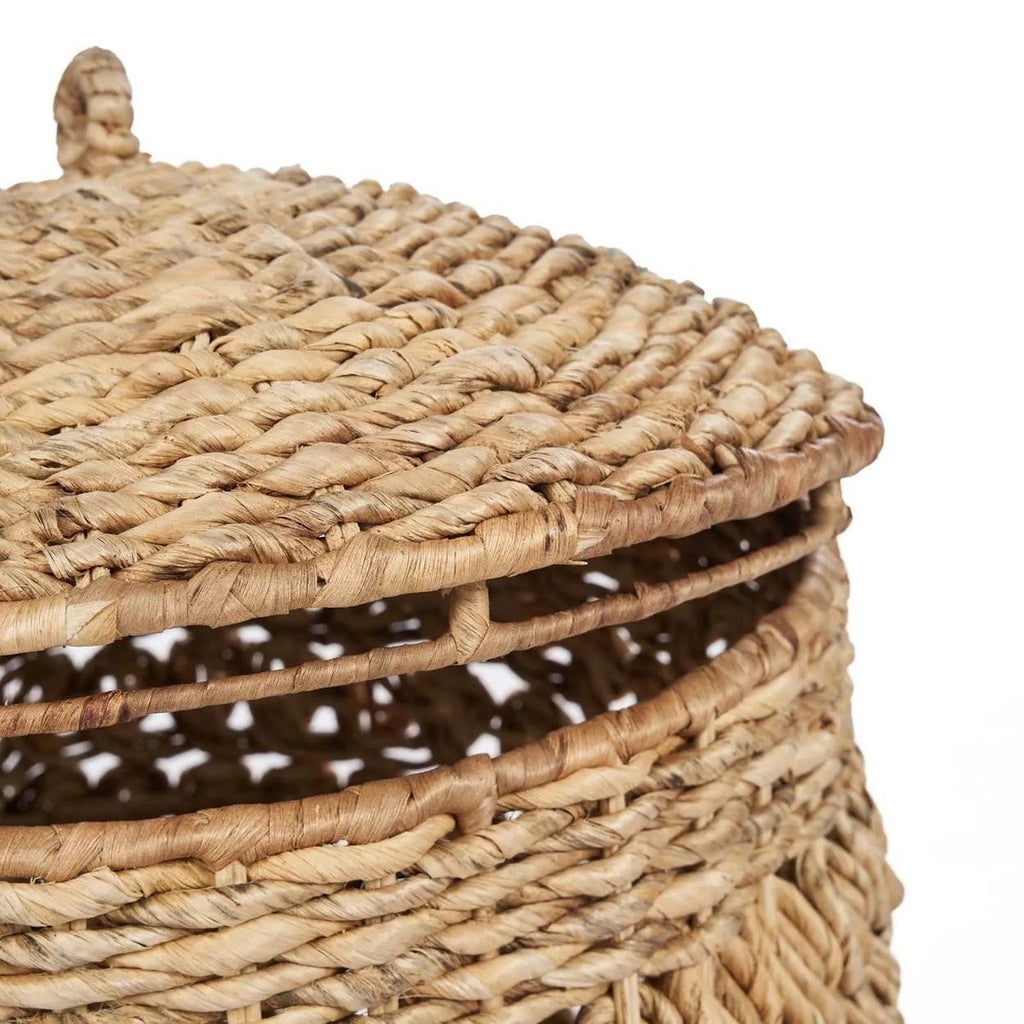 Grand panier en feuille de bananier Tarajih – Naturel – L | Bazar Bizar