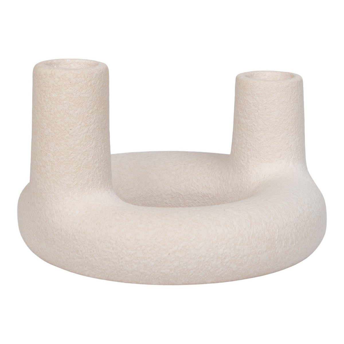Bougeoir en céramique – Beige