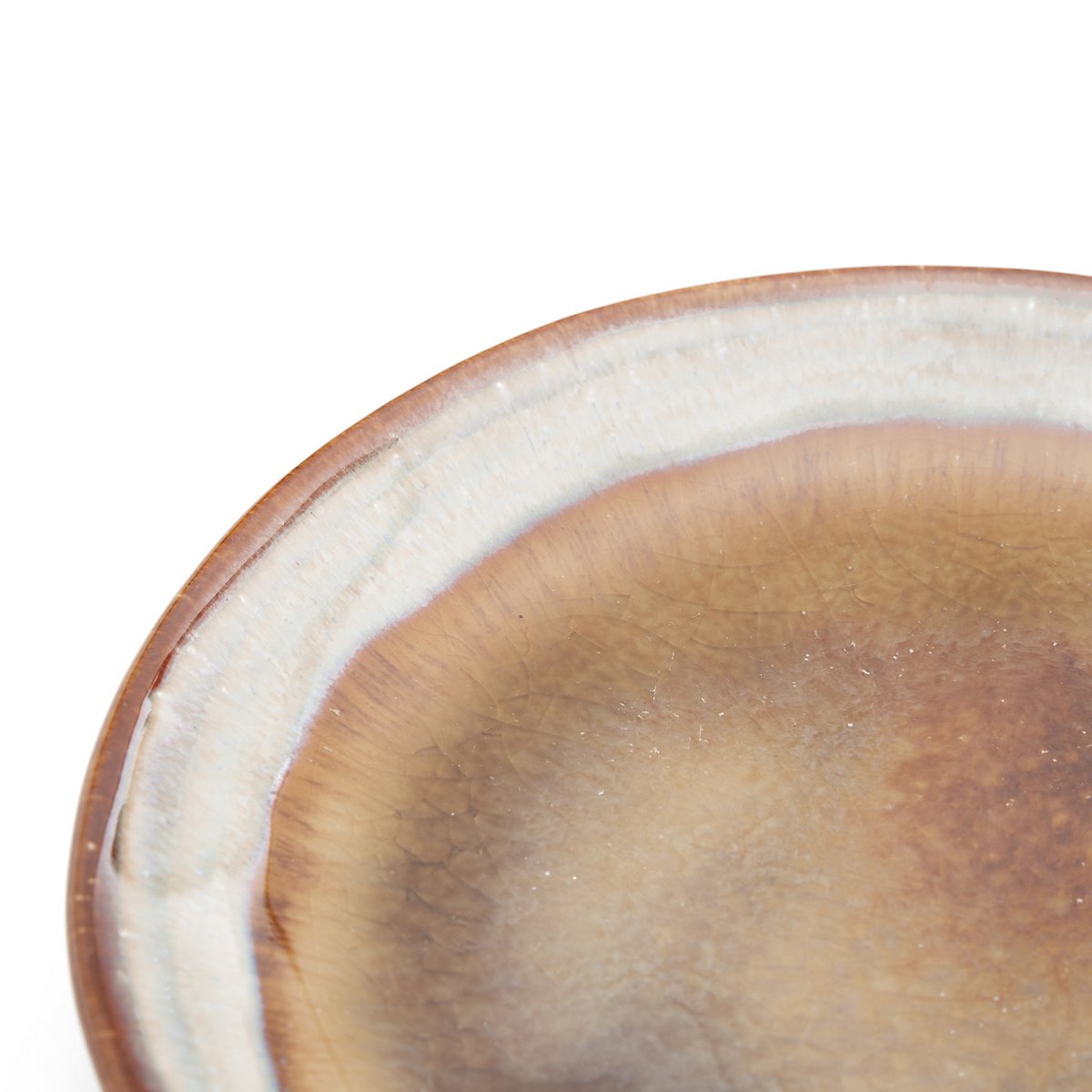 Assiette apéritif en grès Comporta – Glaçure Craquellée | Bazar Bizar