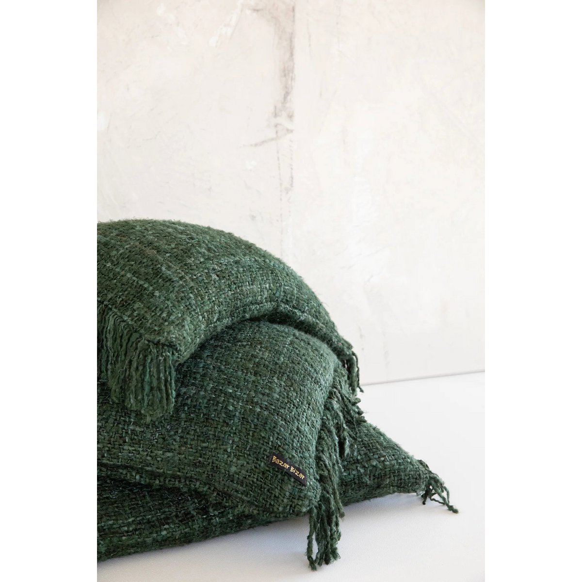 Housse de coussin Oh My Gee vert forêt 60 × 60 cm