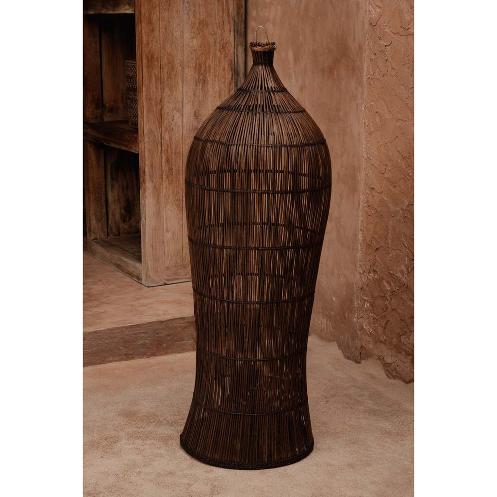 Suspension en bambou Oasis Tower – Noyer Foncé – XL | Bazar Bizar
