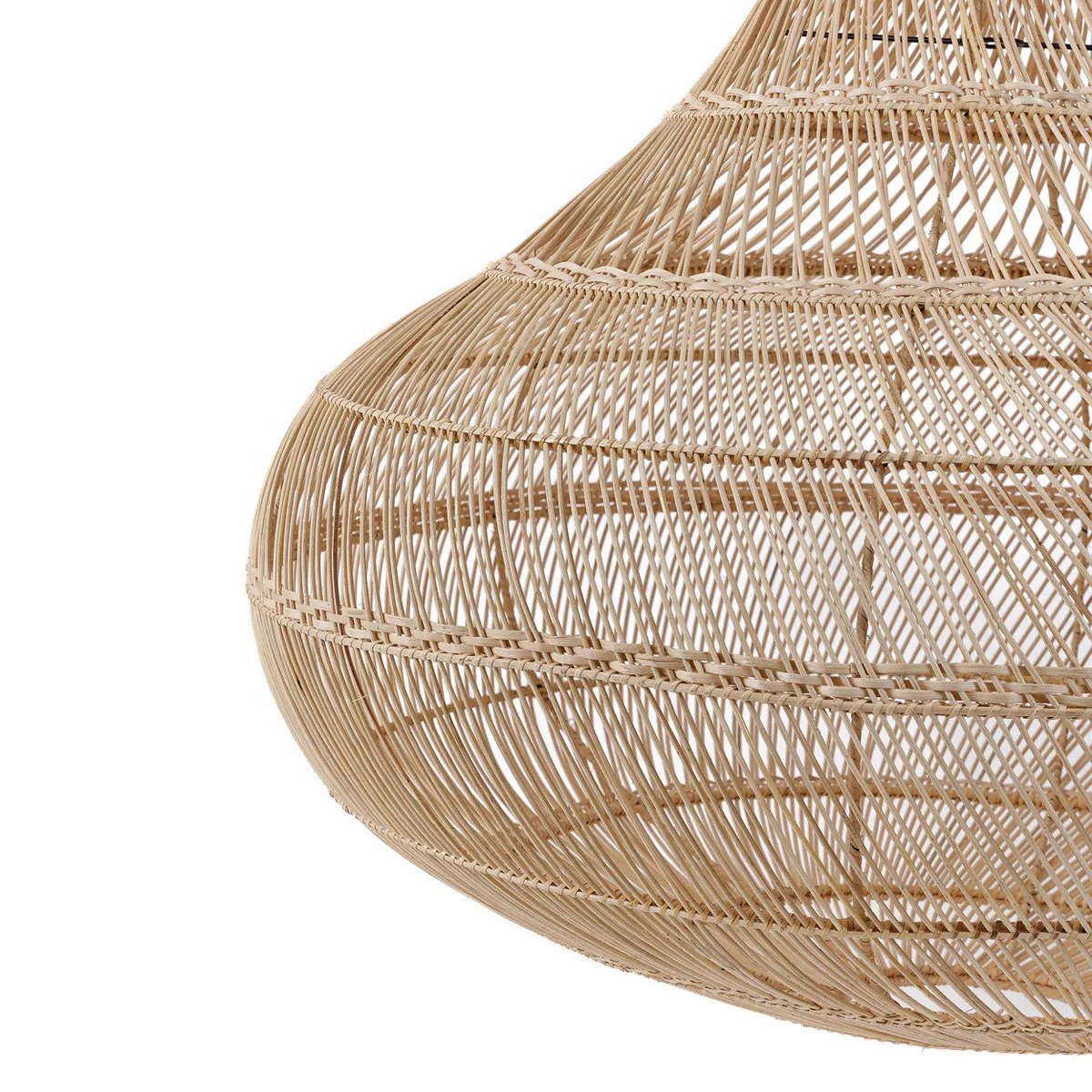 Suspension en rotin Le Pendentif Goutte – Naturel – XL | Bazar Bizar