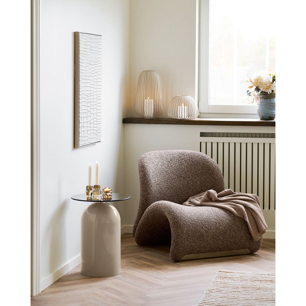 Lanterne Stoense Grande - Métal Beige, Ø24,5x40 cm