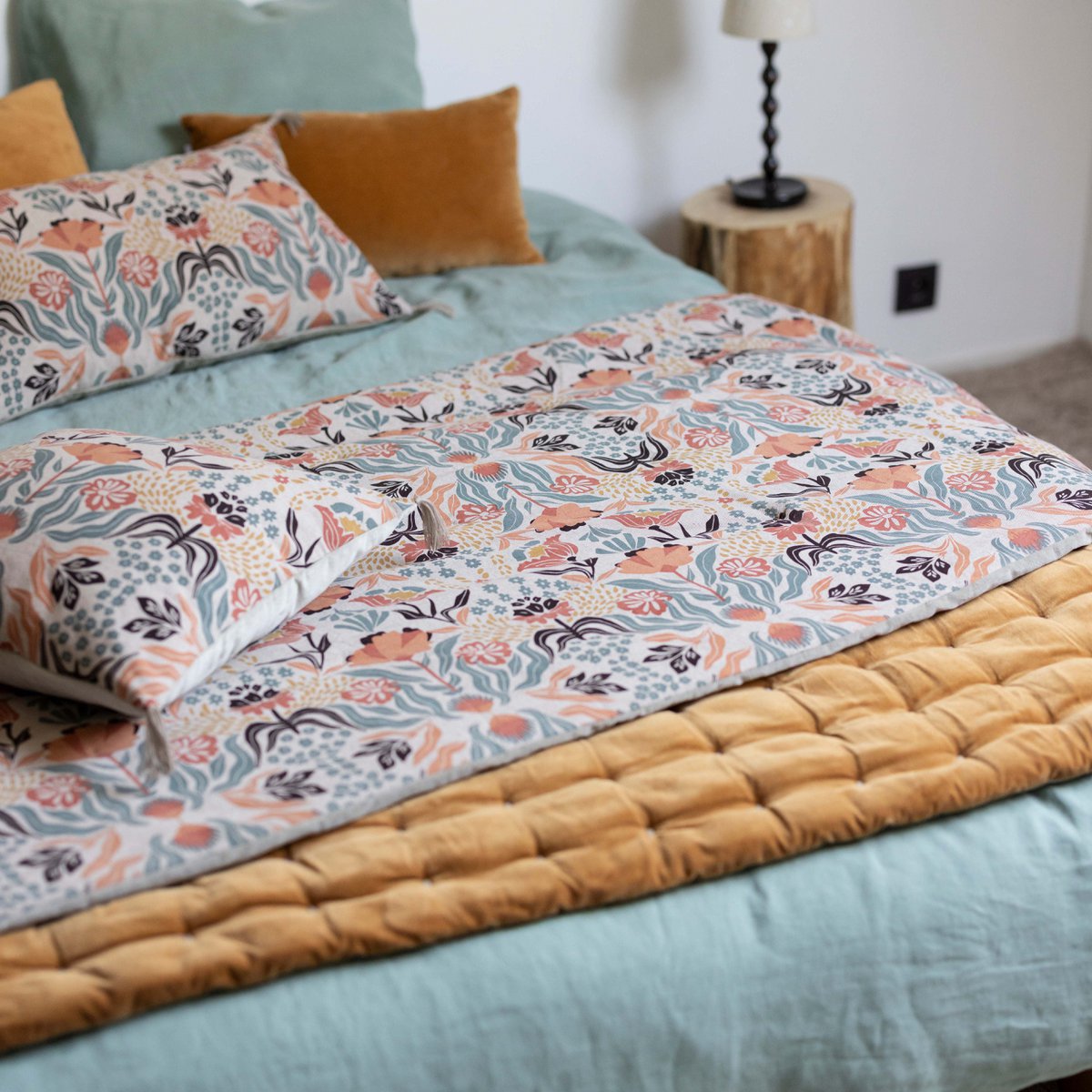 Édredon Imprimé Youi Multi – 85 x 200 cm | Vivaraise