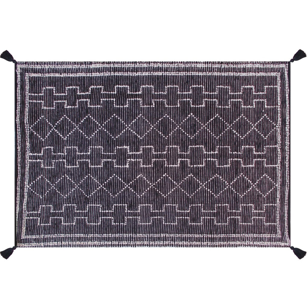 Tapis Gimie Charbon & Ivoire – 160 x 230 cm