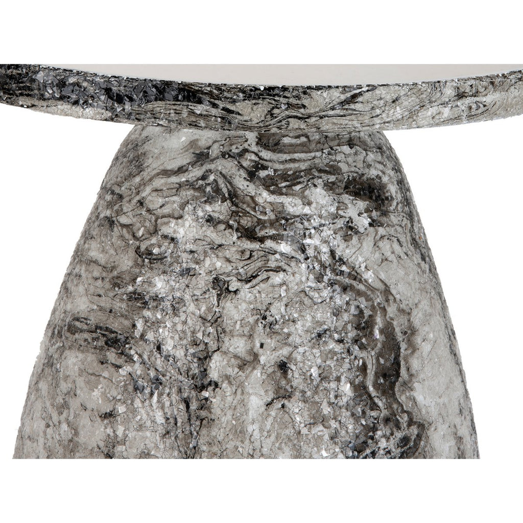 Table d'appoint en marbre mosaïque