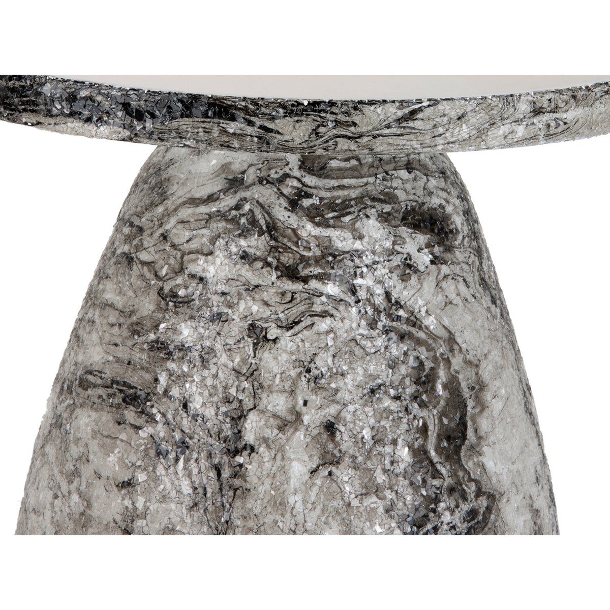 Table d'appoint en marbre mosaïque