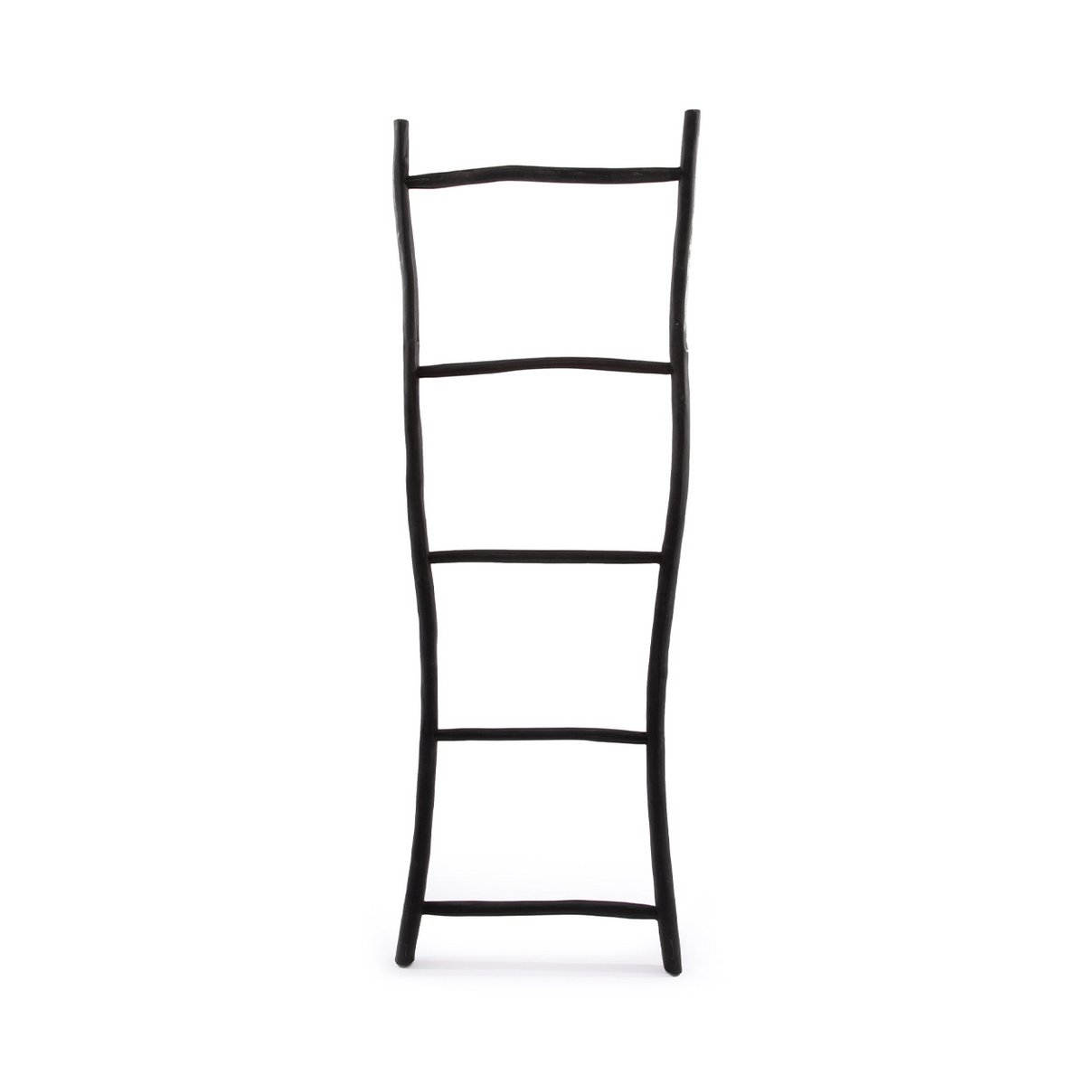 Échelle décorative en teck Tulum – Noir – 165cm | Bazar Bizar