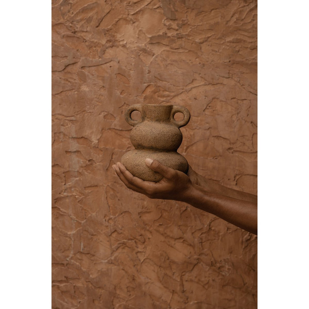 Vase Earthen Balance sable en terre cuite 18 cm
